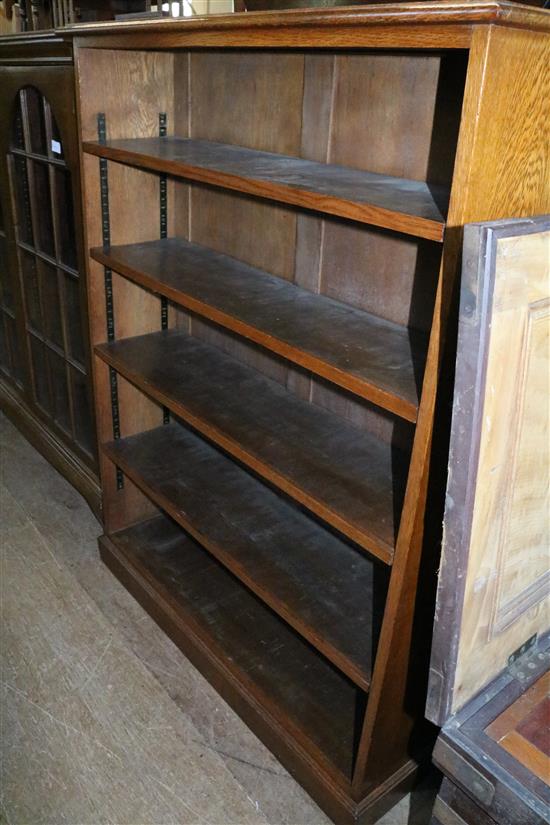 Oak open bookcase